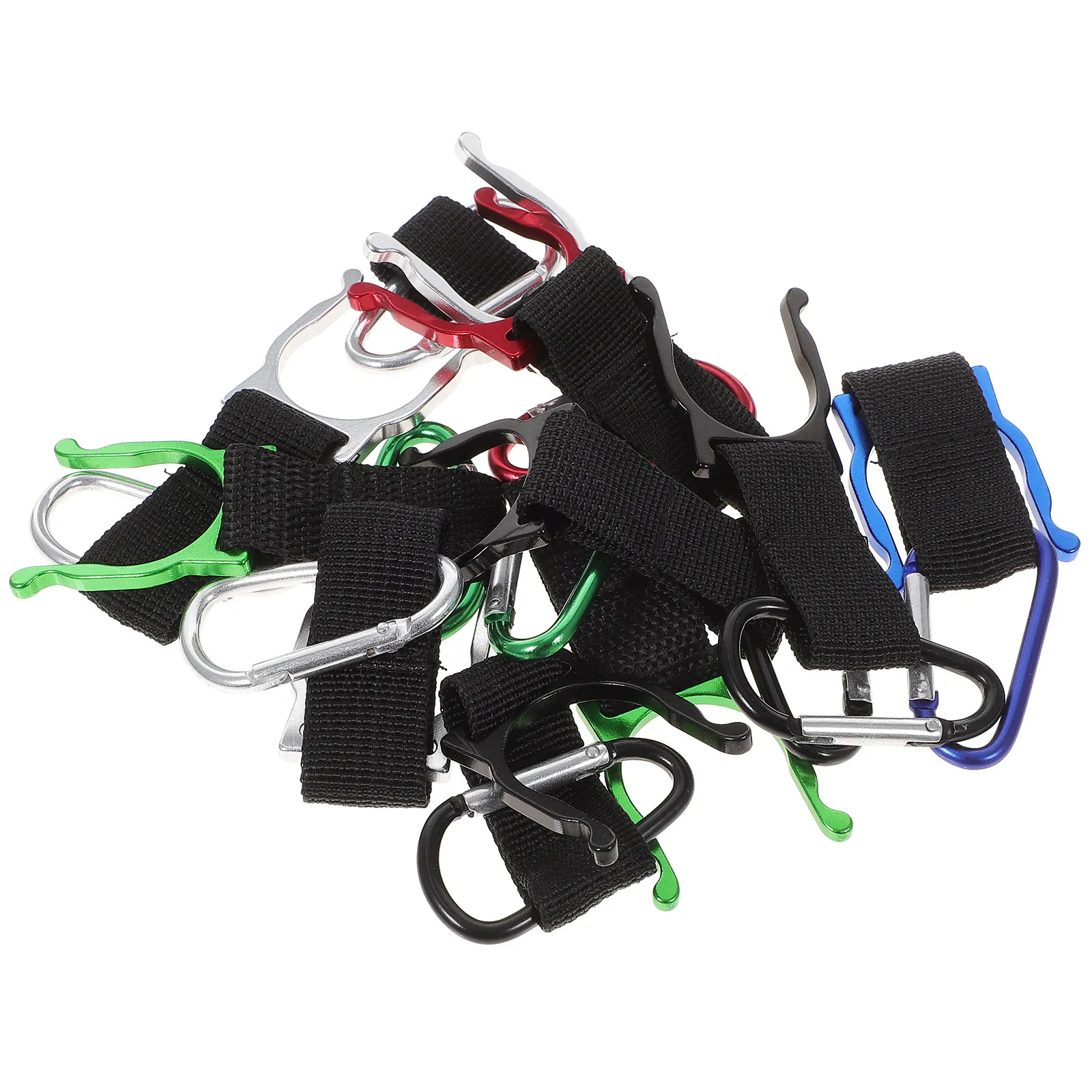 

10Pcs Mineral Water Bottle Buckle Portable Aluminum Alloy Clip Hanging Holder for Hiking Camping Outdoor Use Bottle Holder Belt
