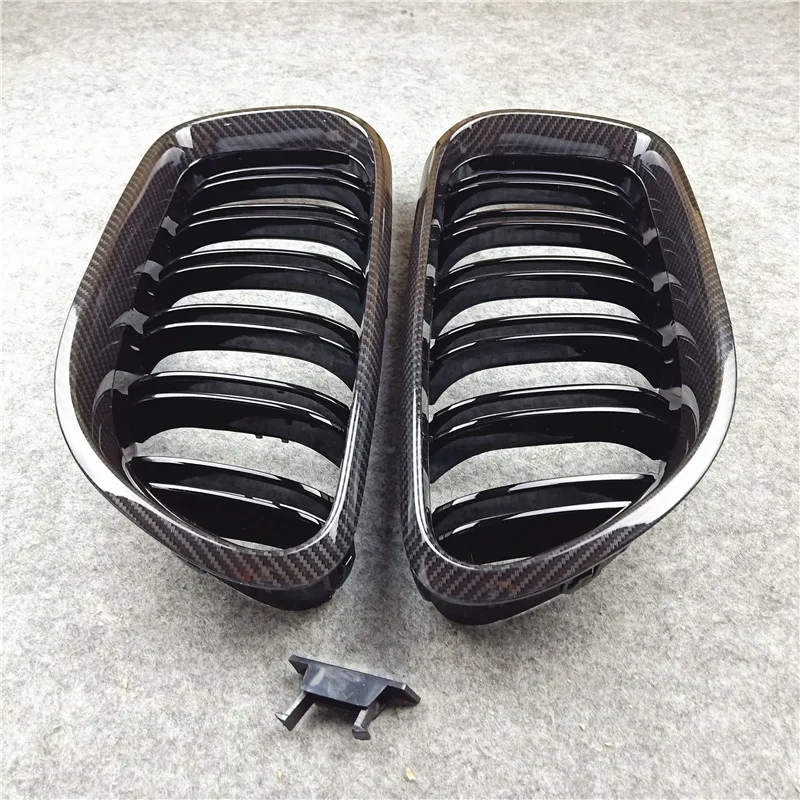 

Car Front Bumper Grilles Kidney Racing Grill For BMW 6 Series F06-F12 2012-2016 Double Slat Carbon Replacement Grille