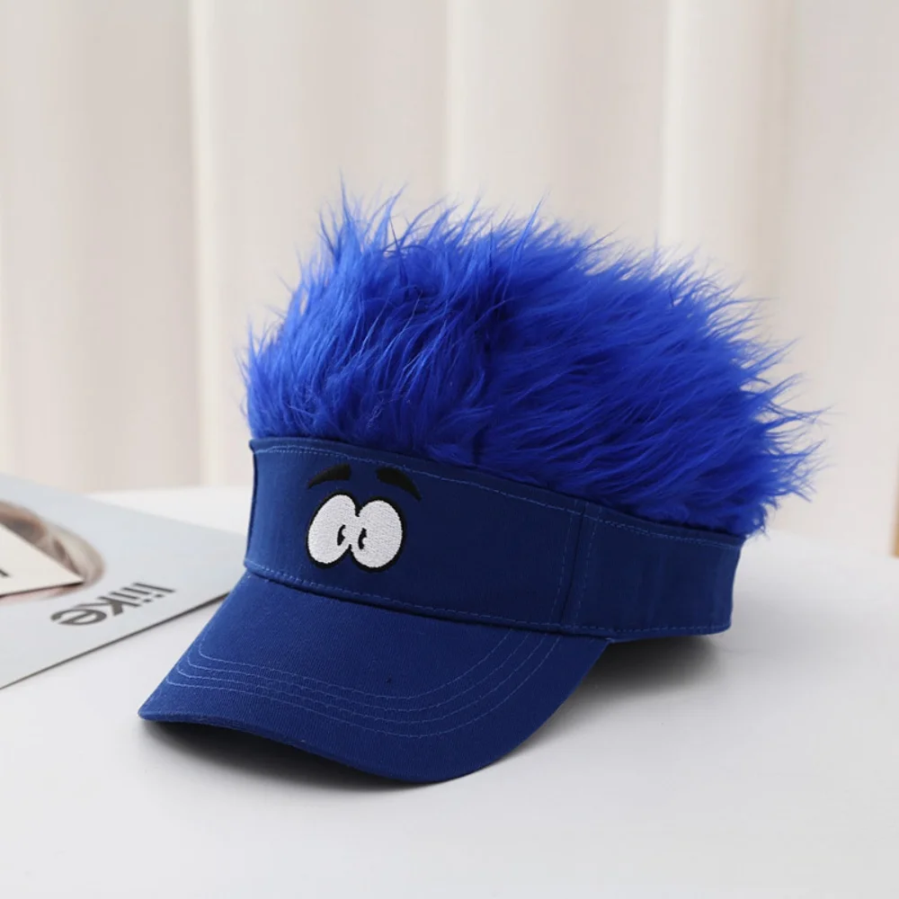 Cute Wig Hat Baseball Cap Men Snapback Cap Female Male Visors Sun Hat Fashion Sunscreen Sport Cap Fancy Hip Hop Hat