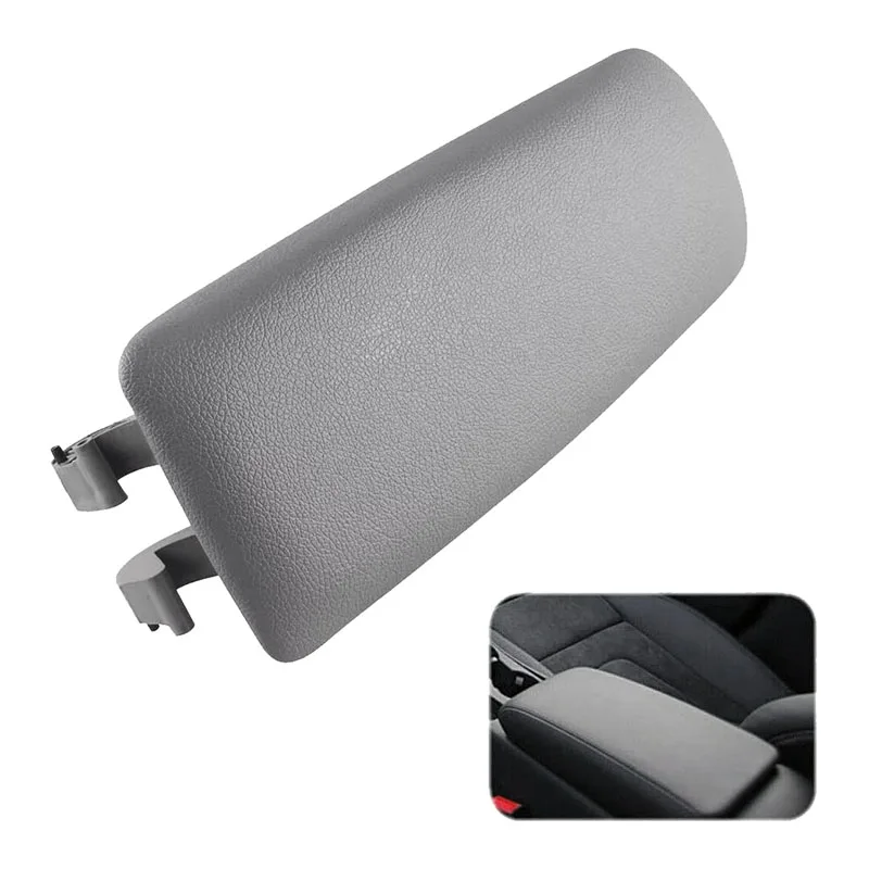 Gray Leather Armrest Arm Rest Center Console Box Lid Cover For - A4 B6 B7 2002-2008 8E0864245E