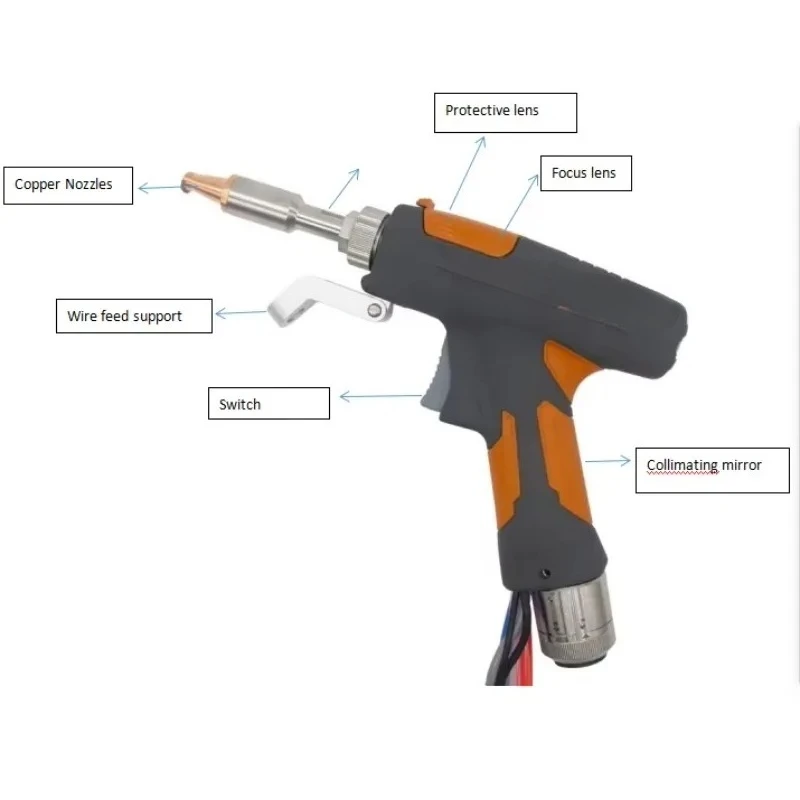 3 in 1 Light Weight Hand Held La ser Rust Gu n Welding Torch for Metal Welding Machine
