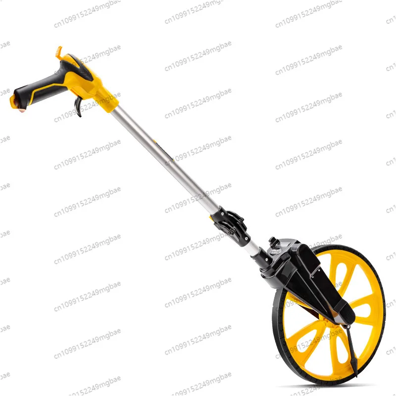 Center with Brake Mechanical Wheel Rangefinder Hand-pushed Outdoor Measuring Tool