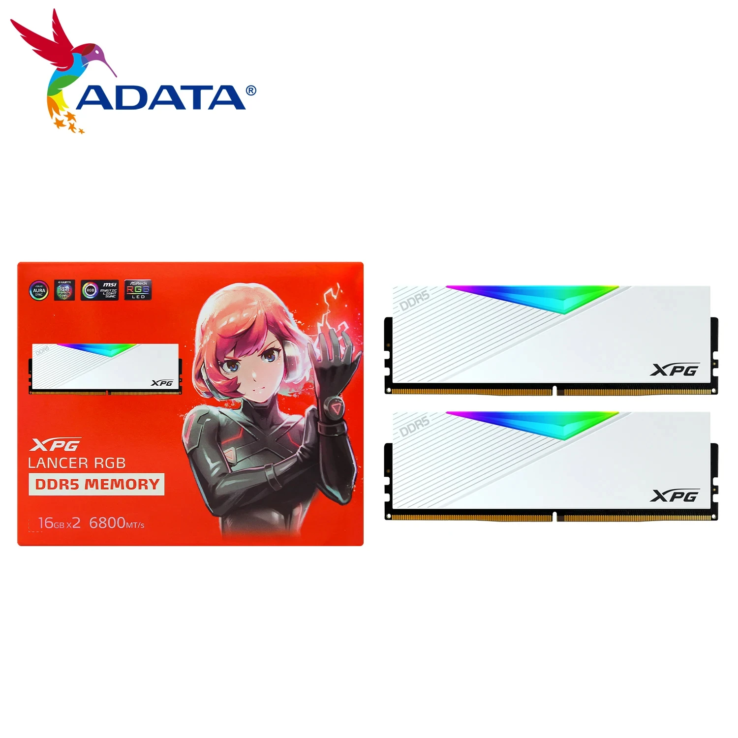 Imagem -02 - Memória Rgb de Lâmina Adata-xpg Lancer Ddr5 16gb x 6800mhz Alta Velocidade Ddr5 32gb com Dissipador de Calor para Desktop