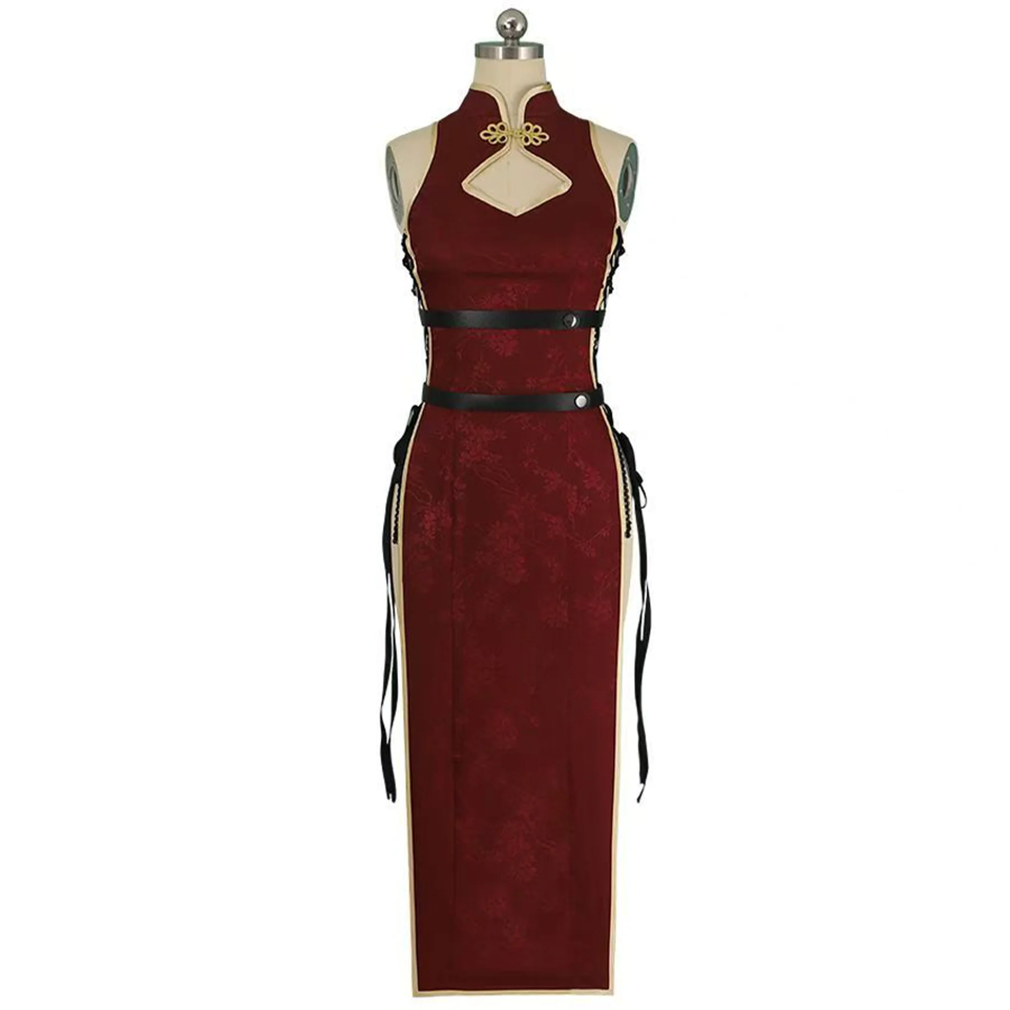 

Erza Scarlet Cosplay Costume Anime Party Uniform Female Cheongsam Halloween Outfits Sexy Qipao
