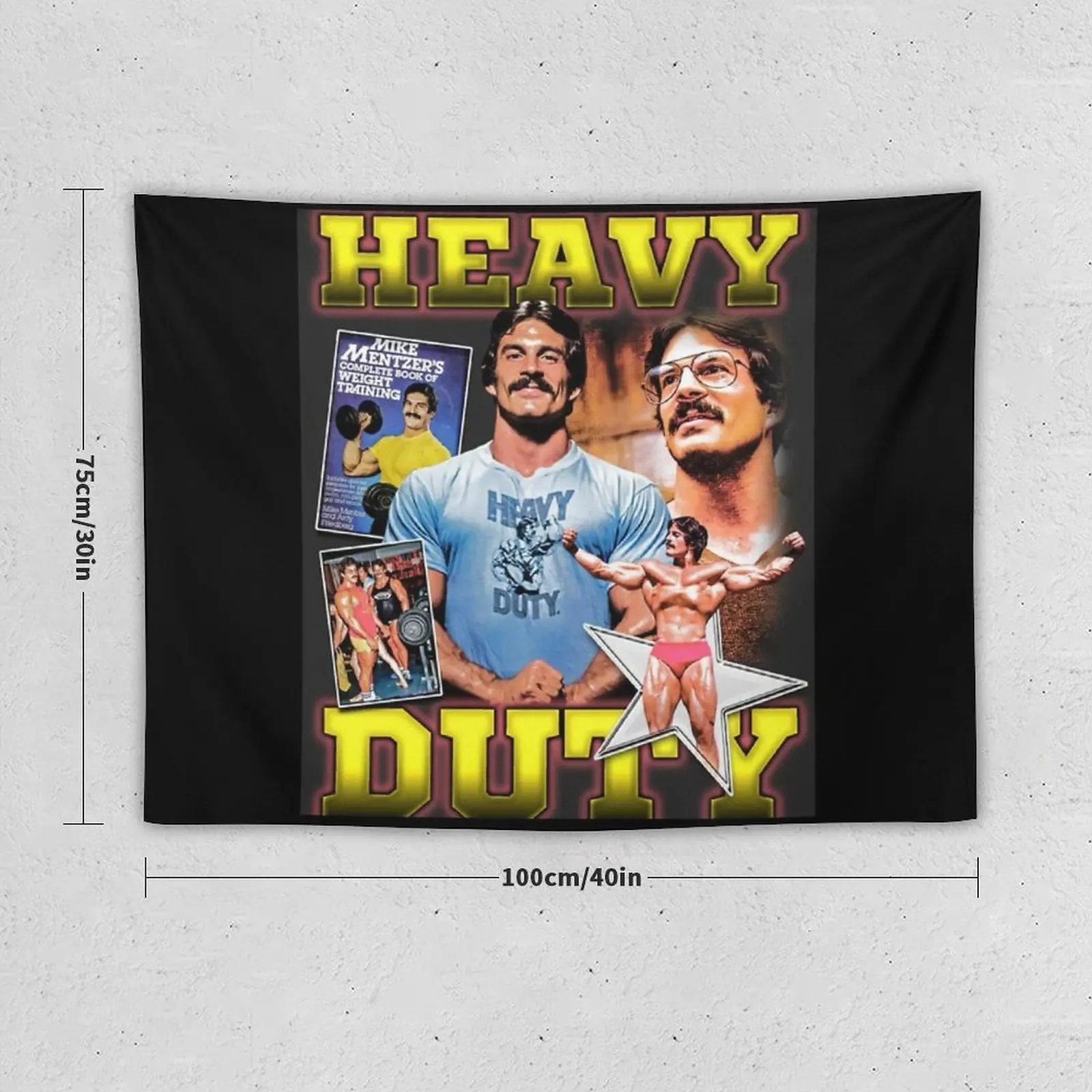 New Mike Mentzer - Heavy Duty Tapestry Anime Decor Tapestry Wall Hanging Room Decorating Aesthetic Aesthetic Room Decor Korean