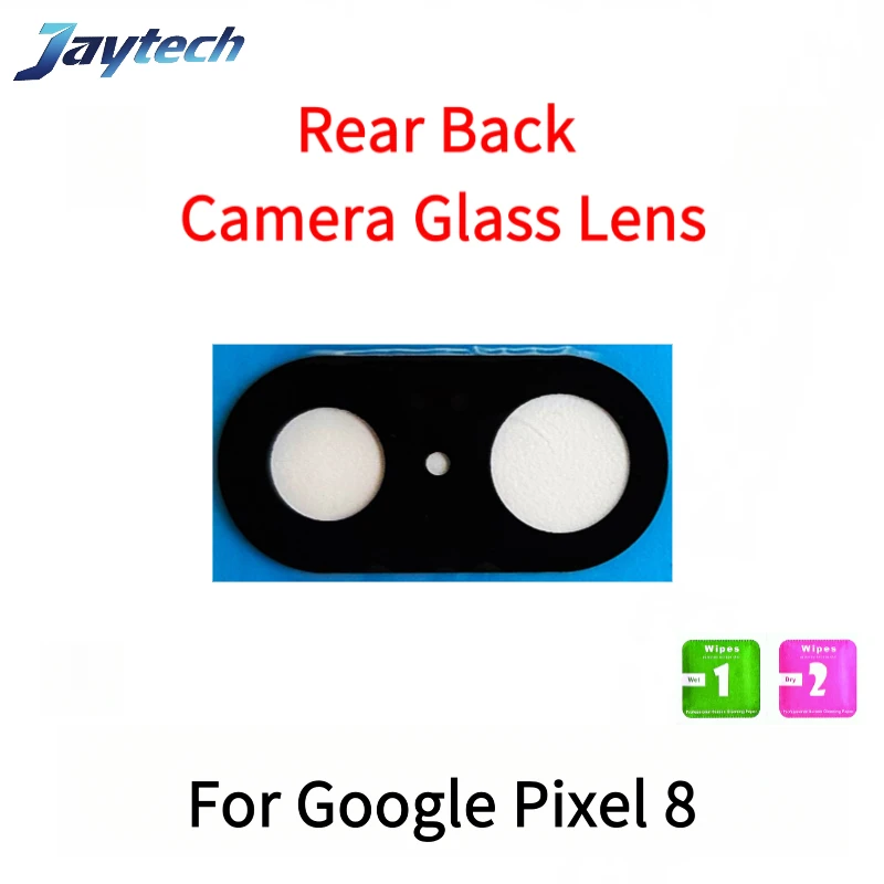 1 peça de vidro da câmera para google pixel 10 9 8 7 pro xl 7a 8a 9a lente de vidro da câmera traseira com cola adesiva