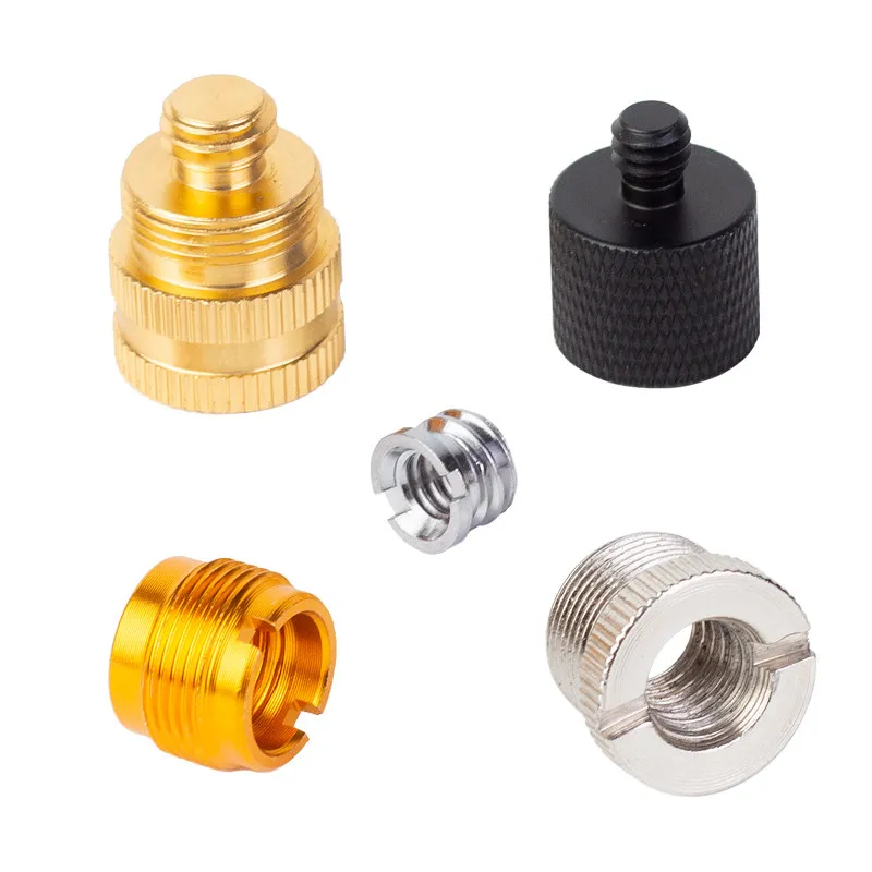 Microphone Stand Screw 3/8-1/4 to1/4 3/8 inch Conversion Screw Nut Photography Installation Accessories Stable Adapter Screw