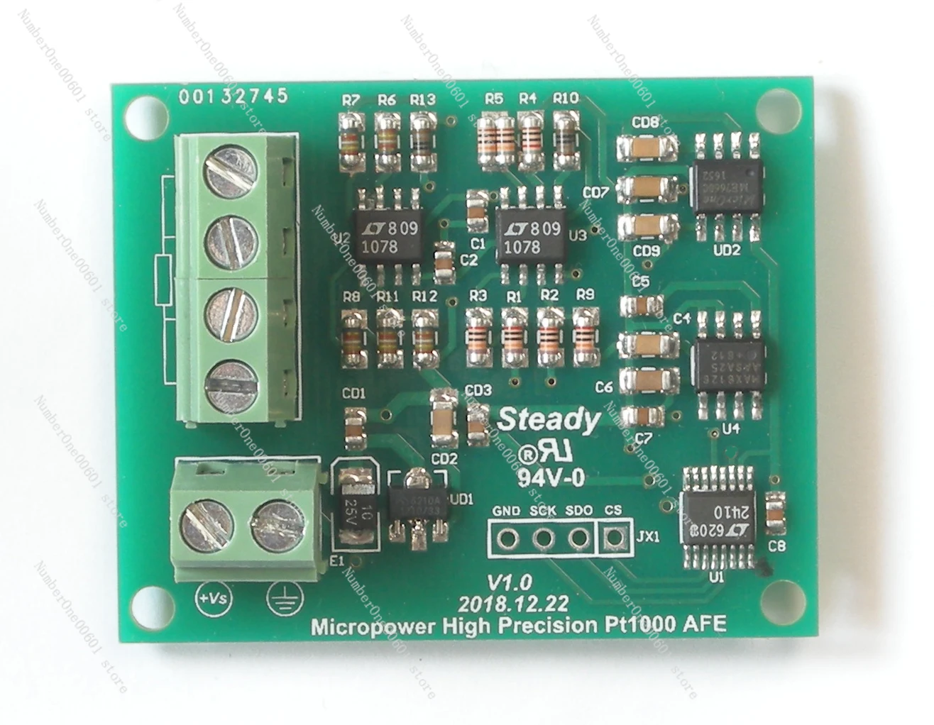 Pt1000 Four Wire Micro Power High-precision (0.01 ℃) Measurement Scheme