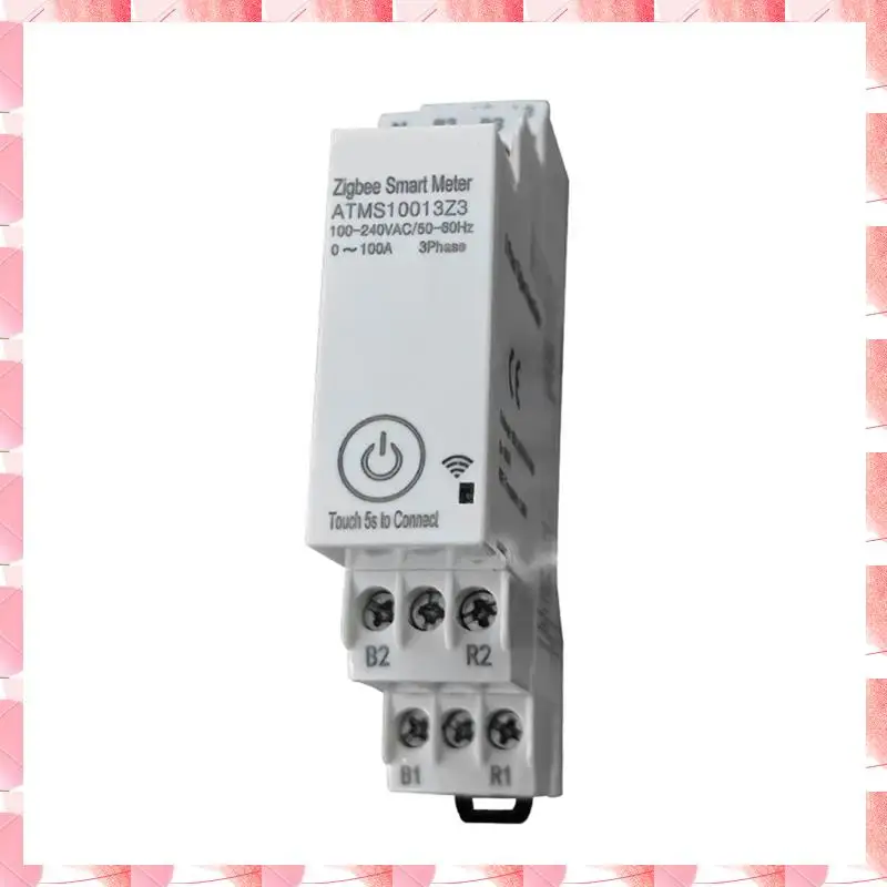 JAJA Zigbee Three-Phase Energy Meter 100-240V Mobile App Remote Control Household Multifunctional Rail Energy Meter