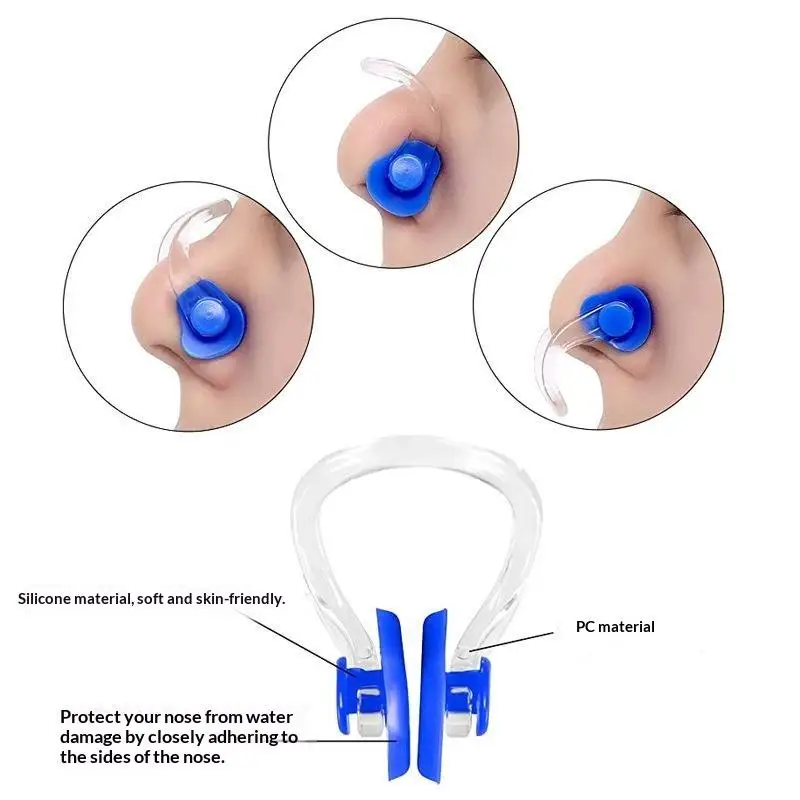 *Reusable Soft Silicone Swimming Nose Clip Comfortable Diving Surfing Nose Plugs For Adults Children Pool Supplies Accessories
