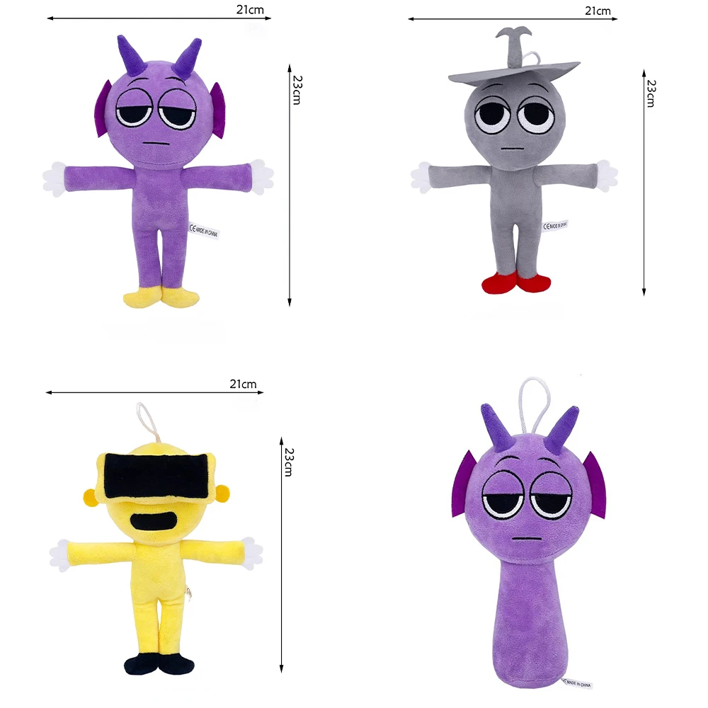 

Плюшевые игрушки Sprunki Плюшевая кукла Sprunki Game Мультяшная подушка Детские подарки на день рождения Мягкие куклы Рождественский подарок.