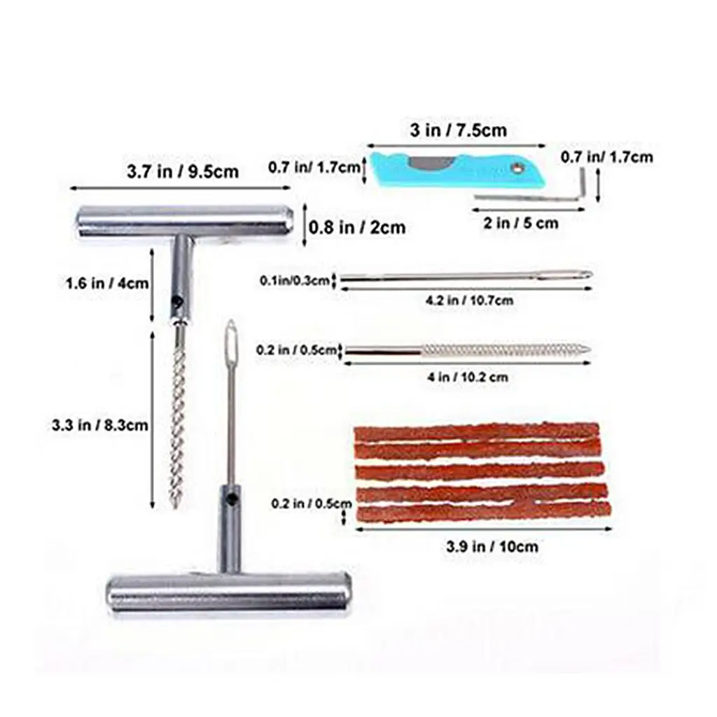 T-Handle Plug , 11-Piece Repair Tool Set Punctures and Plug