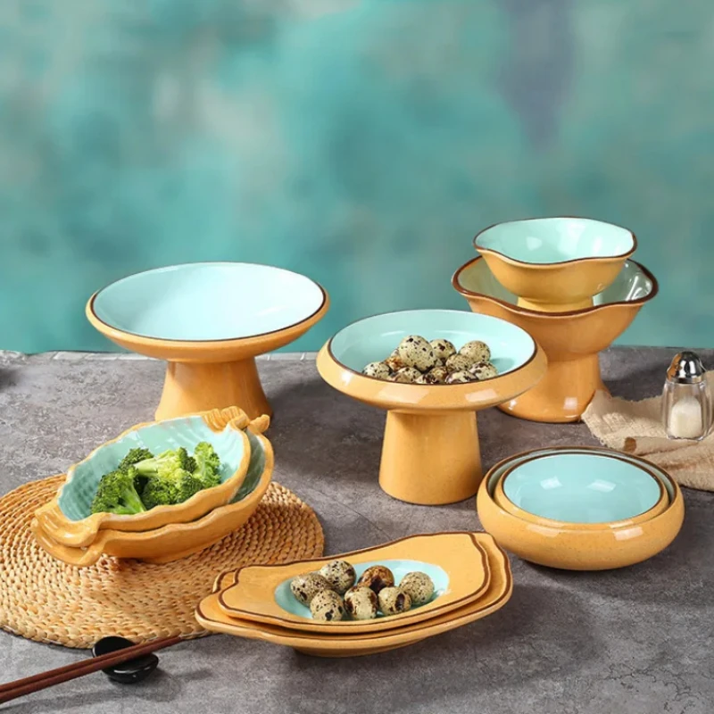 Melamine Tableware Set, Refreshment Tray, Fruit Plate, Salad Bowl, Snack Tray, Dessert Plate, Sushi Dish, Sauce Cup