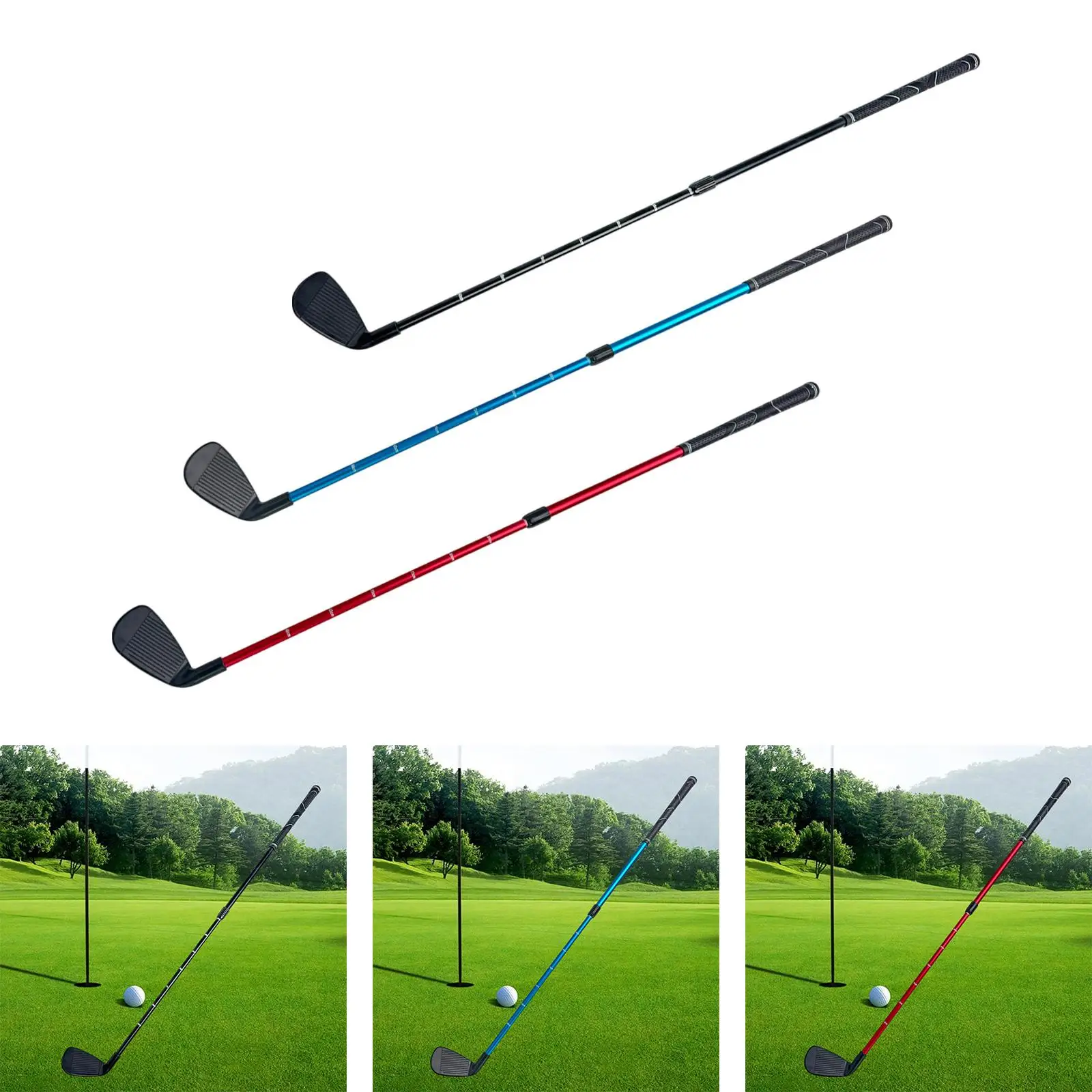 Golf Chipper Club Golf Chipping Practice Club with Scale Portable Right Handed Golf Chipper for Outdoor Training Professional