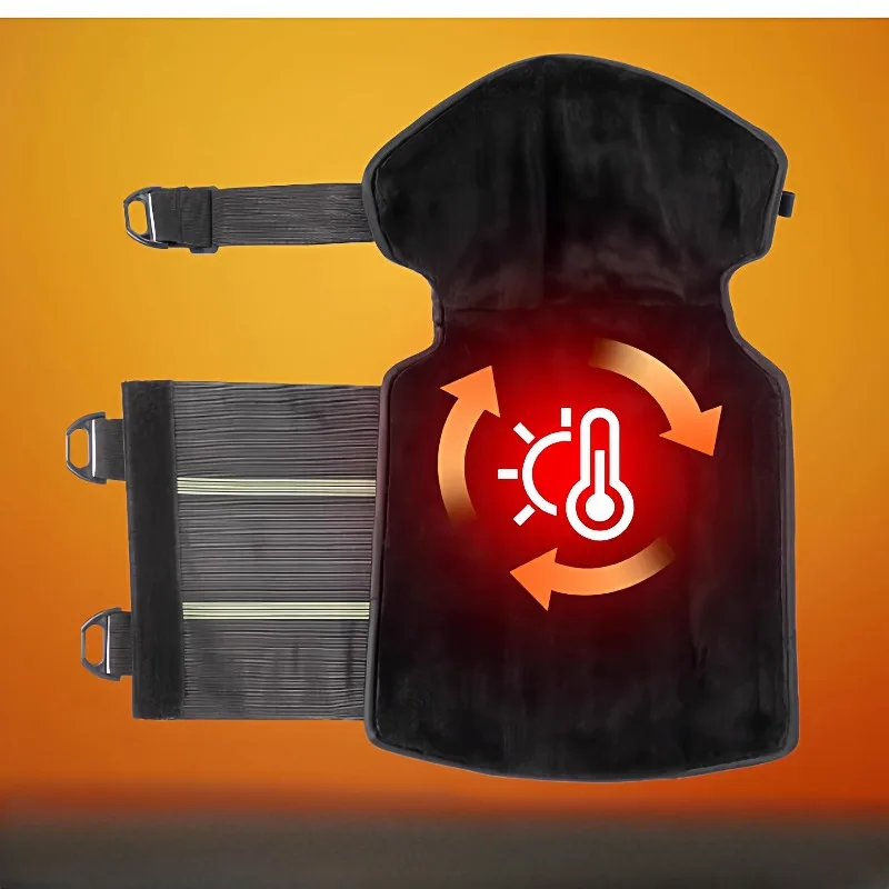 Electric Vehicle Knee Pads Piled and Thickened PU Leather Warm and Windproof in Winter Special Leg Pads for Riders Cold-proof