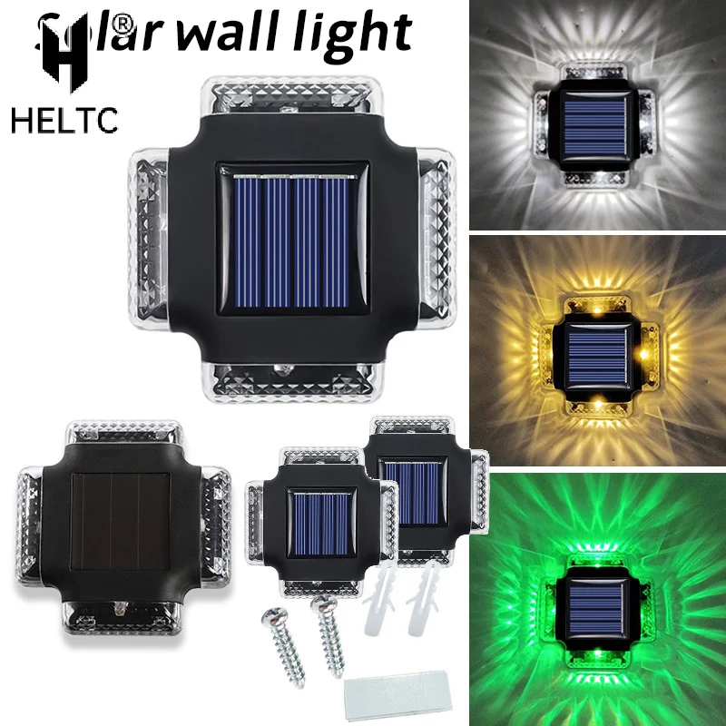 

LED Solar Wall Lamp Waterproof Solar Light Up And Down Luminous Lighting For Outdoor Garden Fence Stairs Decoration Solar Lamp