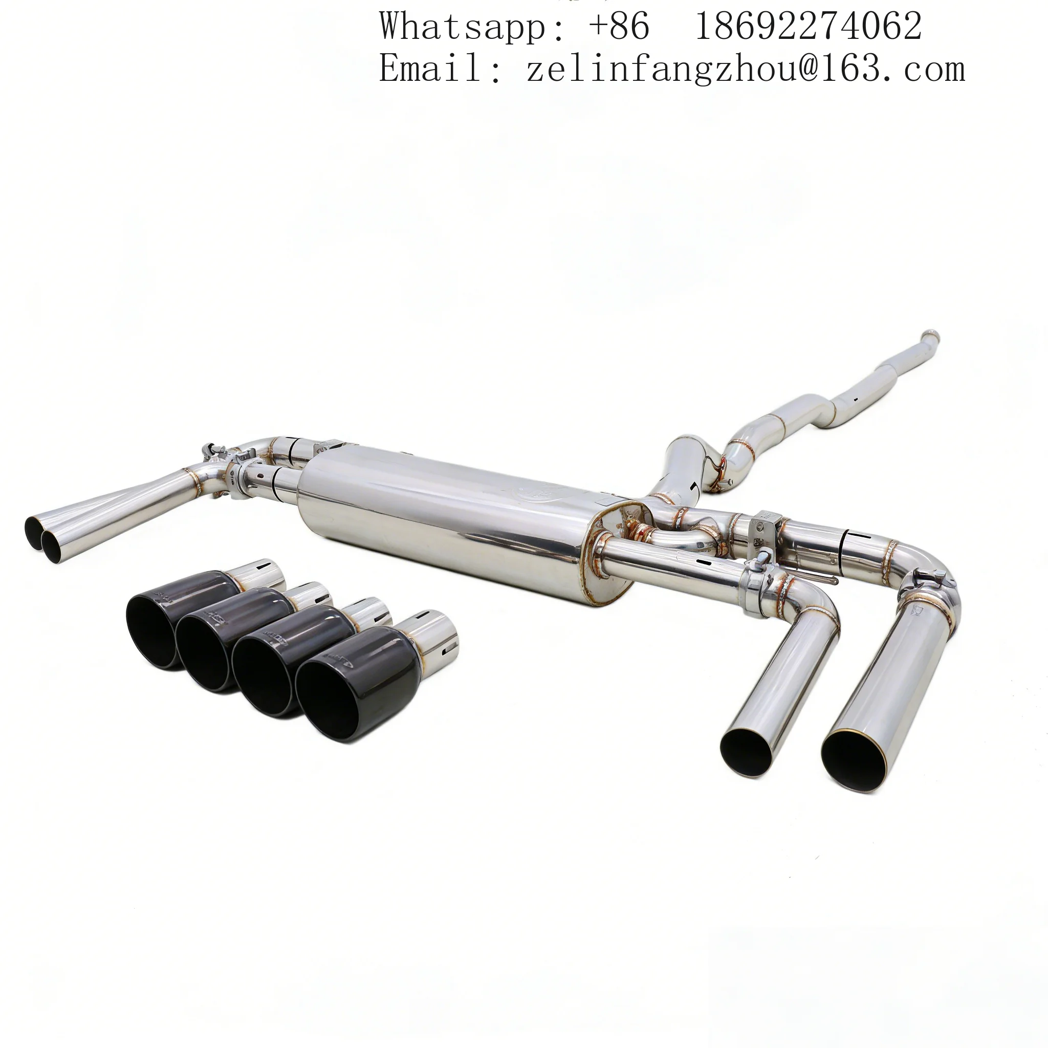 Full Titanium Valvetronic Catback Exhaust System For BMW X1 U11 U12 M35i TIG Welding High Performance Muffler Exhaust Tip