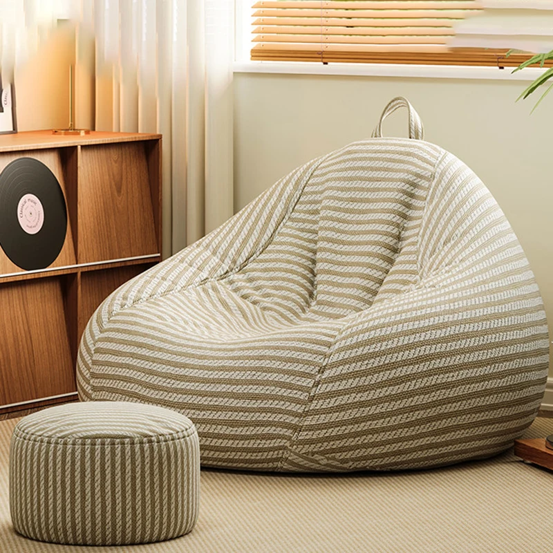Sillones Reclinables Tipo Puff para Dormir, Sofás Modernos para Sala de Estar, Sofás Tipo Puff Modernos con Función de Dormir, Muebles Suaves para la Sala, Muebles de Ratán