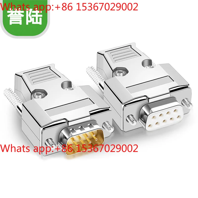 10pcs DB9 Male Female Header Long Screw Metal Housing RS232 Serial Plug 9 Pin Serial Connector