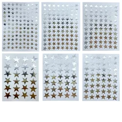 10 Sheets/Pack Silver Five Pointed Star Stickers Encourage and Reward Stickers for Primary School Students Pray Stickers