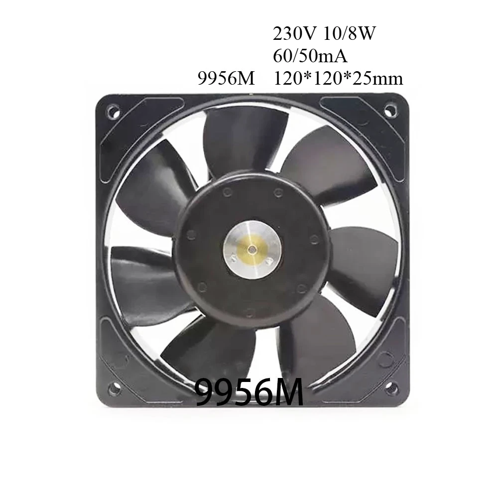 

New FOR Ebm-paps 9956M AC 230V 10/8W 60/50mA 120*120*25mm Slim Chassis Cooling Fan