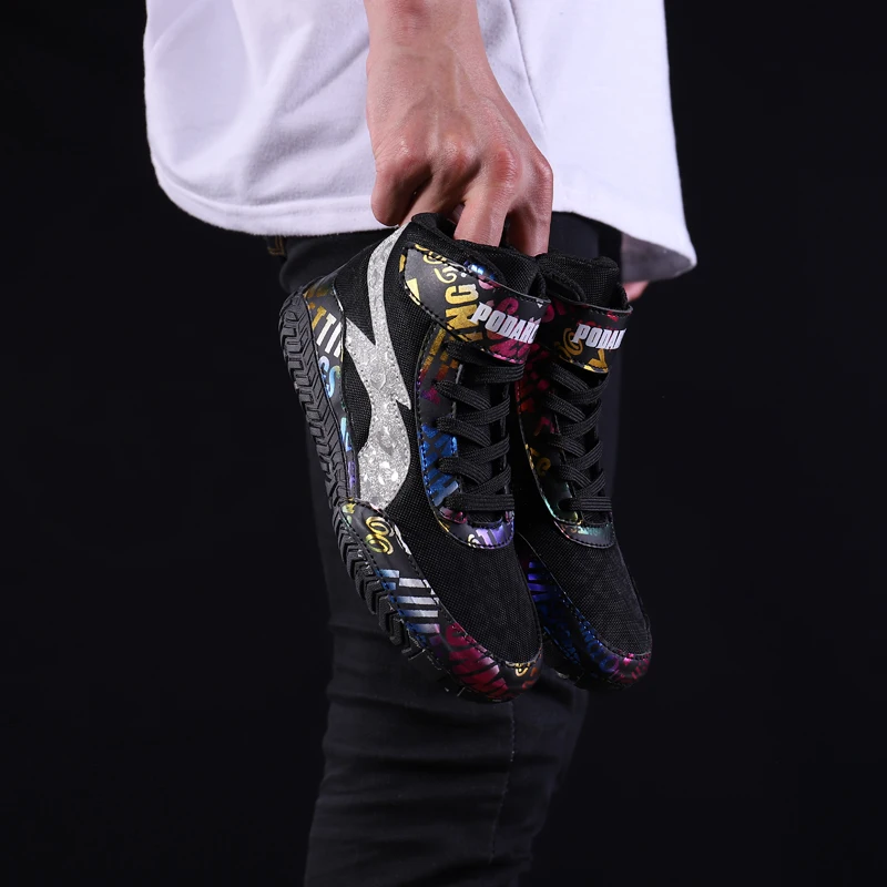Men Boxing Shoes Comfortable High Top Outdoor Combat Athletic Children Struggle Professional Lightweight Wrestling Shoes Sneaker