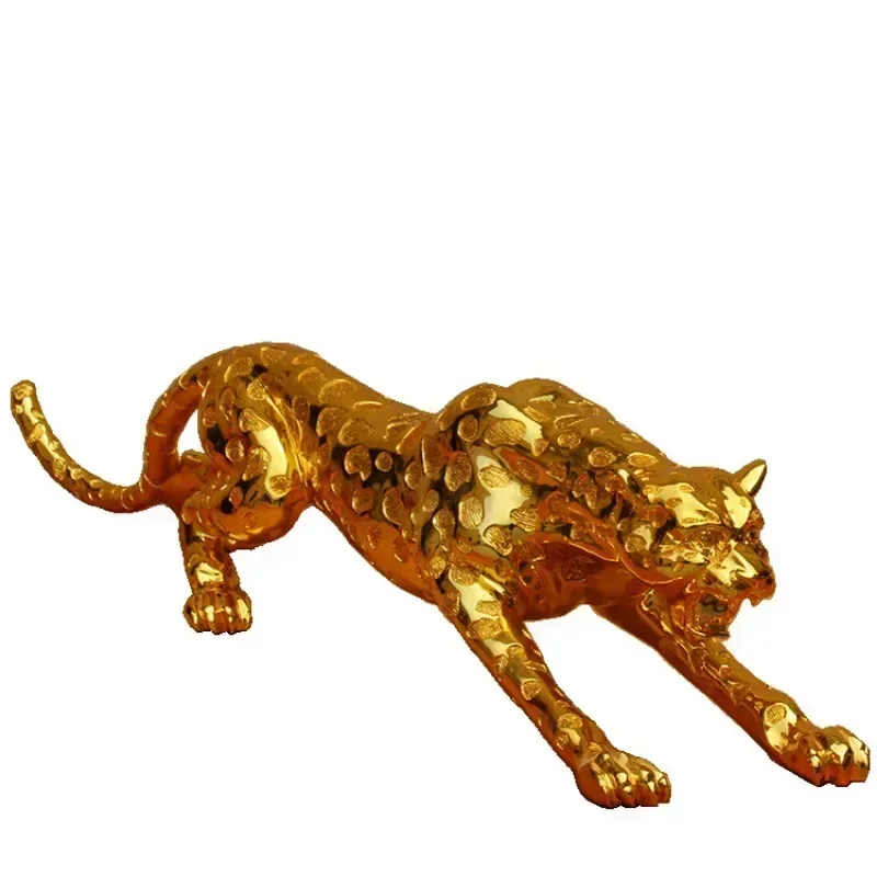 Home decor accessories Money Leopard Office decoration Living room decorations Gift for company opening Resin crafts Feng Shui