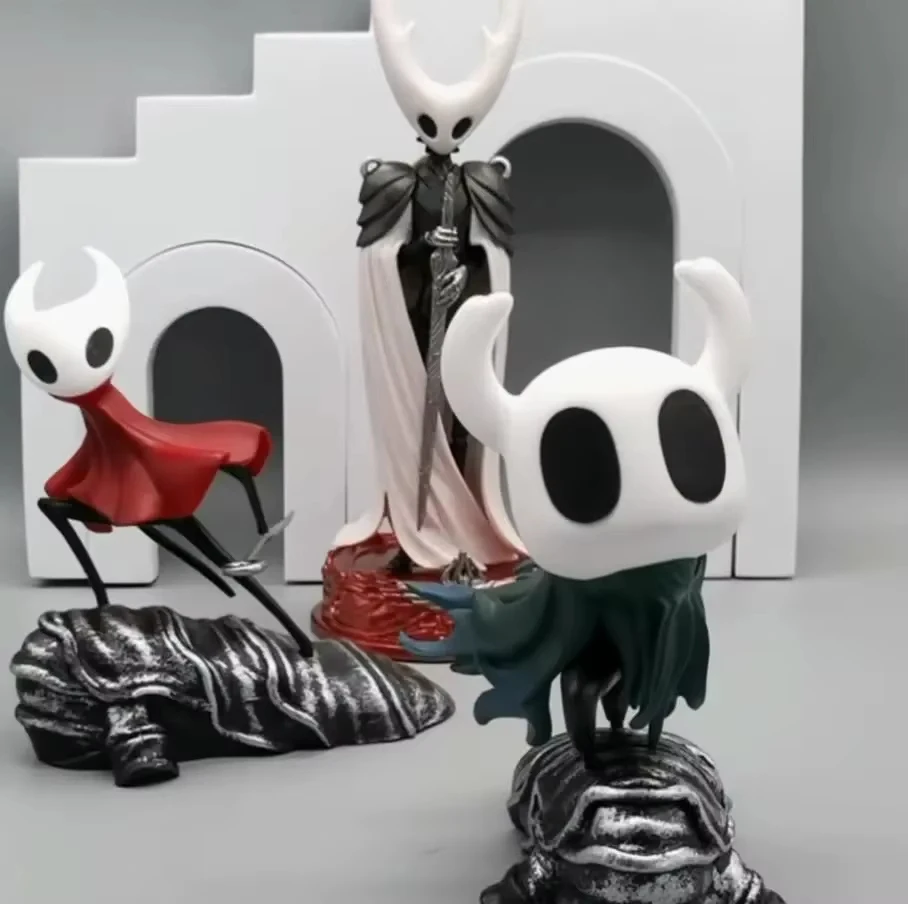

Hollow Knight Three Swordsmen Action Figure Set - Collector Grade Anime Model for Desk, Gaming Decor | Boys Gift Idea