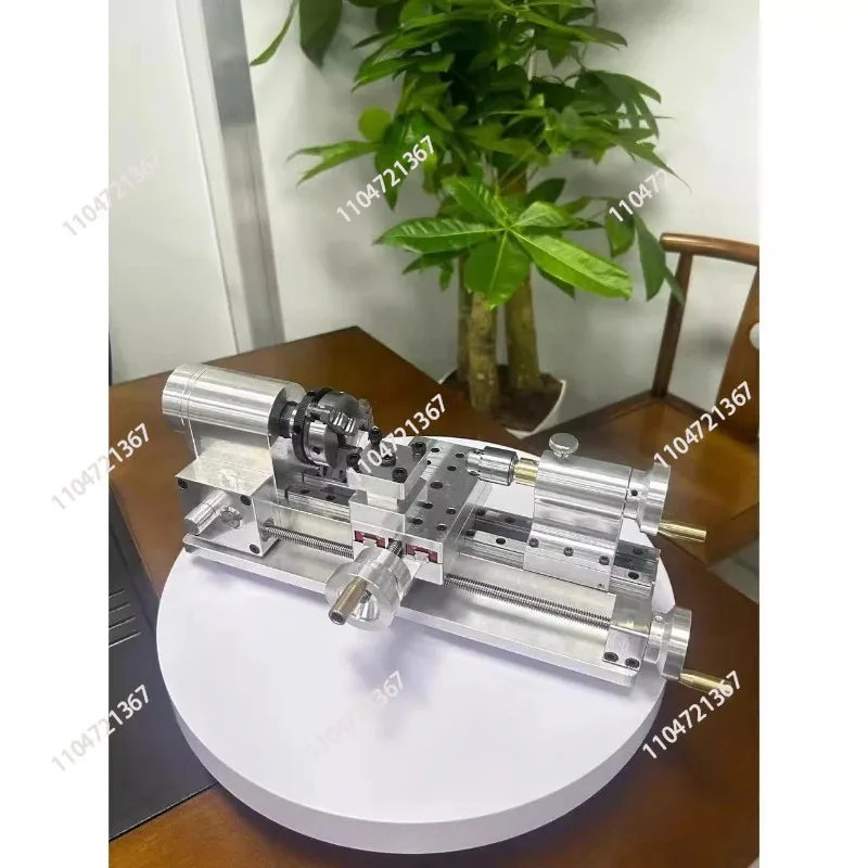 DIY Mini Lathe Multifunctional Household Woodworking Homemade Small Lathe Portable Desktop Micro-Lathe 110V-220V 100-2500r/min