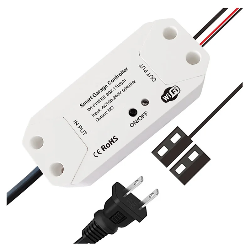 

Умный контроллер открывания гаражных ворот Tuya WIFI 2,4G, открывающийся и закрывающийся через приложение для телефона, совместимый с Alexa и Google Home-ABAJ