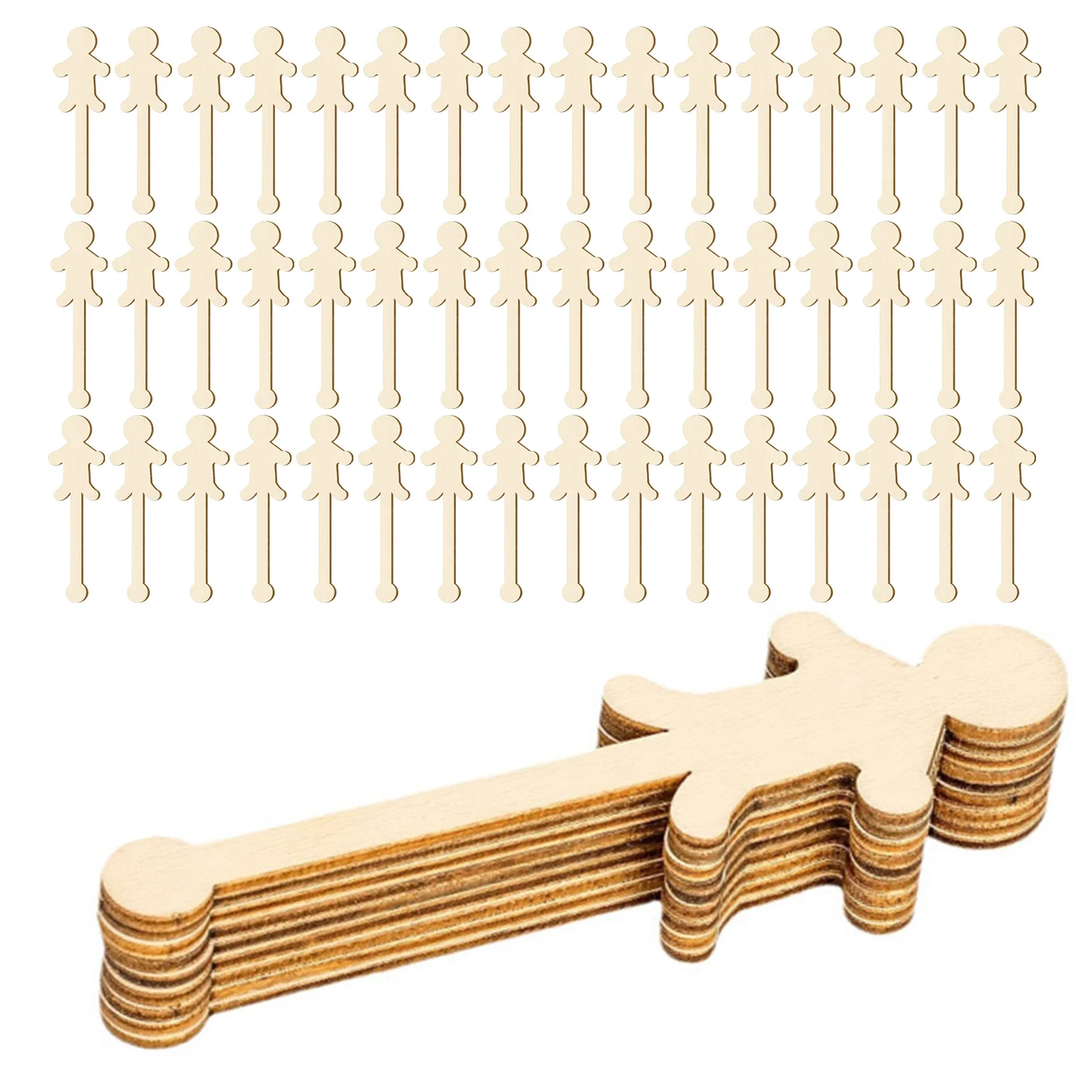 

100Pcs Children's Painting Wood Sticks - Blank Craft Sticks for Kids with Smooth Rounded Edges Ideal for DIY Art Supplies