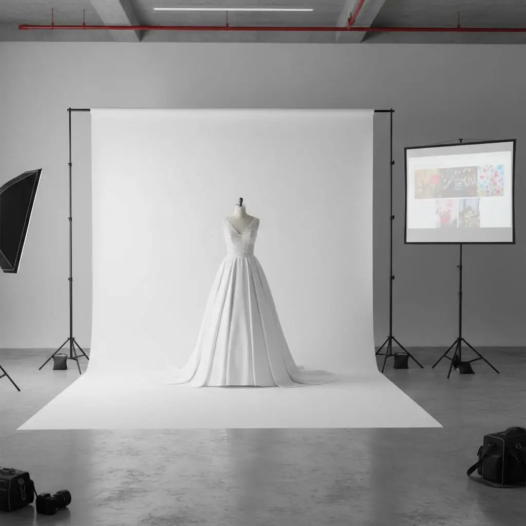 Photography Support Frame 10 x 10 ft For Wedding Photo Studio Party, Adjustable Height Width Multi-Section Crossbars Heavy Du