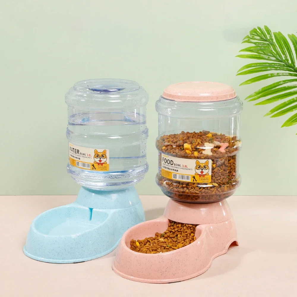 

Automatic Pet Water Dispenser 3.8L Large Capacity Gravity Flow, Smart Silent Leak-Proof Design for Dog/Cat Indoor Feeding