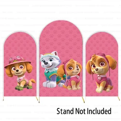 Arch Pink Paw Patrol Skye Dog Girl Baby Birthday Party Backdrop Cover Cartoon Baby Shower Background Photography Photo Studio