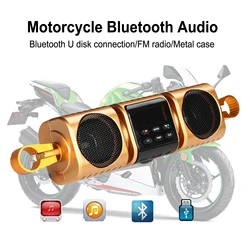 Motorcycle Bluetooth Audio Motorbike Stereo Speaker Radio MP3 Music Player Waterproof