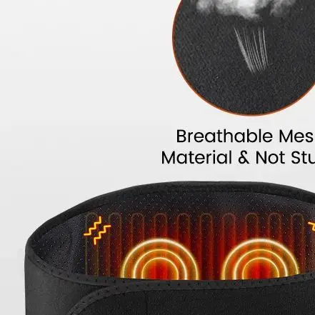 

Electric Heating Waist Massager Vibration Hot Compress Massage Belt Lumbar Decompression Brace Lower Back Support Muscle Relax