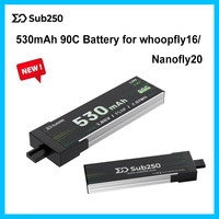 New Sub250 1S 530mAh 90C Battery for whoopfly16/ Nanofly20 Mini Drone（2PCS/6PCS of Pack）