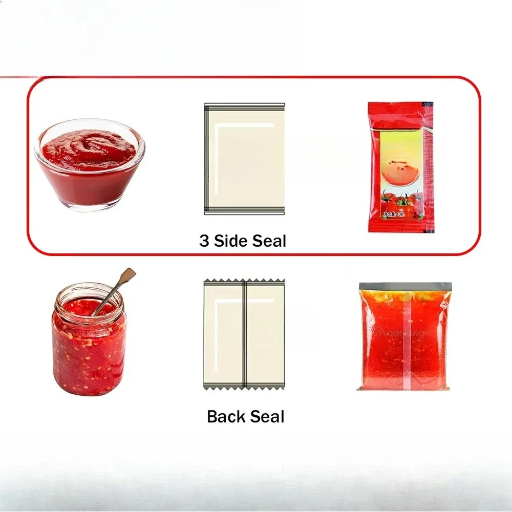 MP-VFFS-P 200 small bag packaging machine, small sauce bag beverage oil liquid water past multi-functional packaging machine