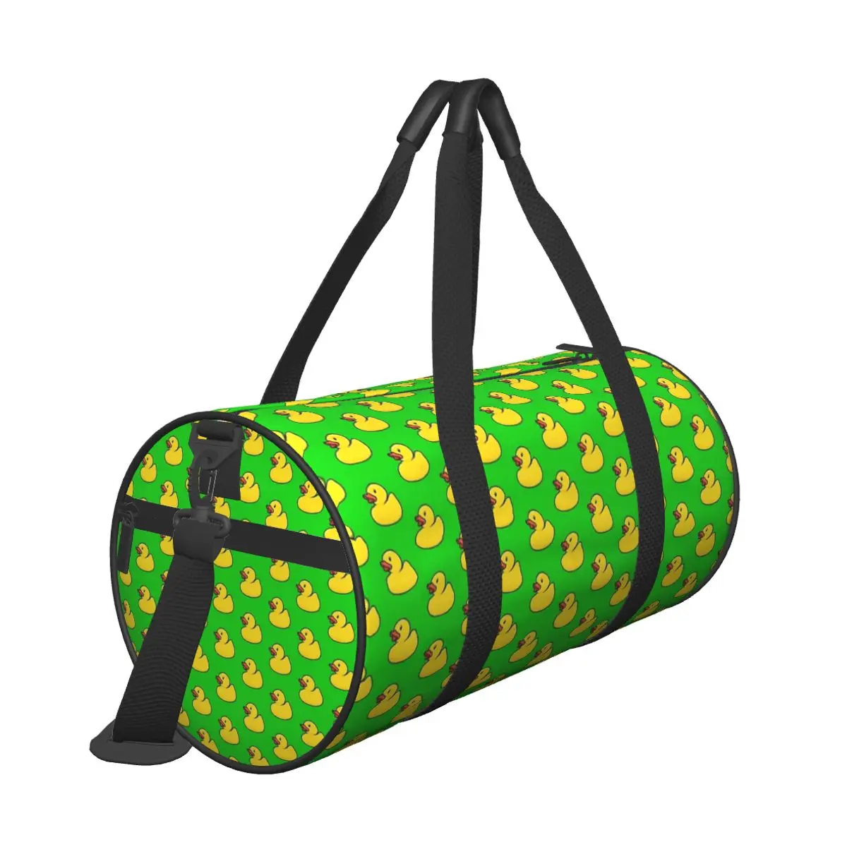 

Rubber Duck In Bright Green Large Duffle Gym Bag Waterproof Duffle Travel Bags Handbags Fitness bag