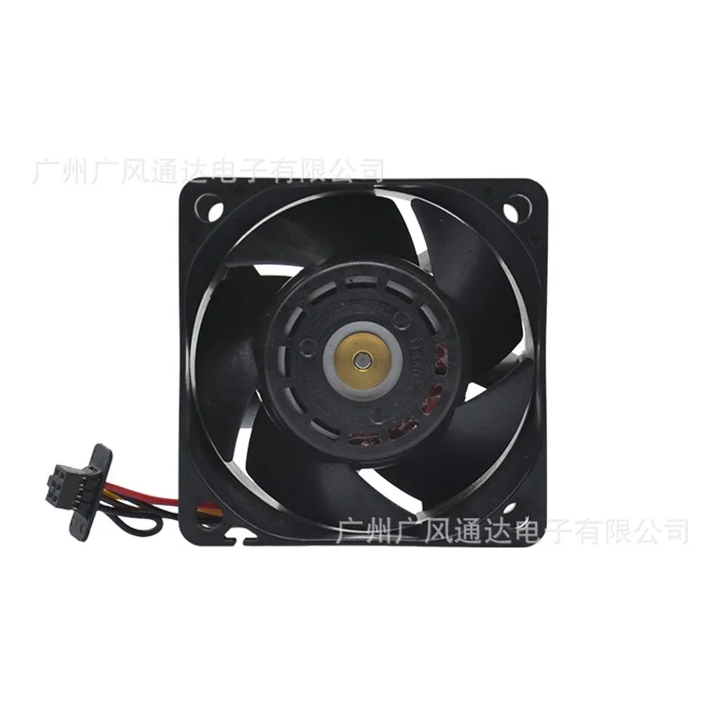12V 1.5A 4-Wire Temperature Controlled Server Fan High Airflow Cooling Fan 6038 Size Heavy-Duty Cooling Fan for Server Rack Equi