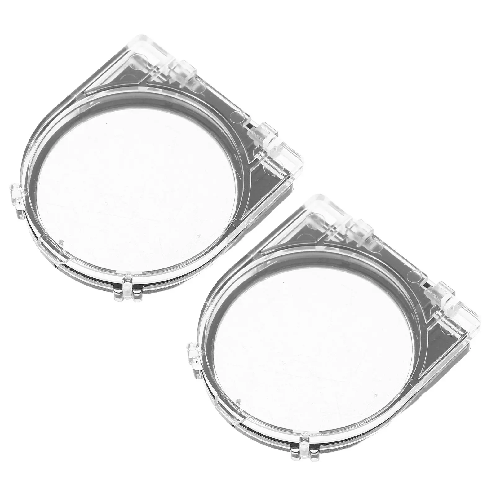 Transparent Push Button Cover 2Pcs 41mm Protective Cap for Computer Power Switch Appliance Start Stop Button