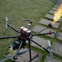 Electric Spitfire drone industry with burning horse nest power wrecker removal power foreign object removal drone