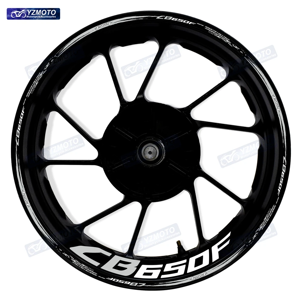 Motorcycle Accessories Sticker For Honda CB650F Front And Rear 17 Inch Wheel Racing Decal Car Reflective Rim Hub Tape Stickers