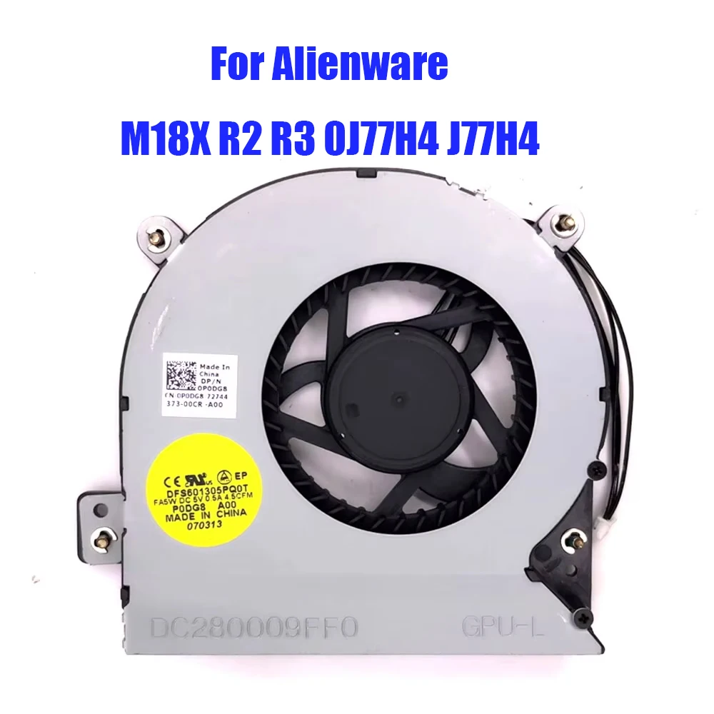 Laptop GPU Fan For Alienware M18X R2 R3 0P0DG8 P0DG8 DC280009FF0 DFS601305PQ0T FA5W DC5V