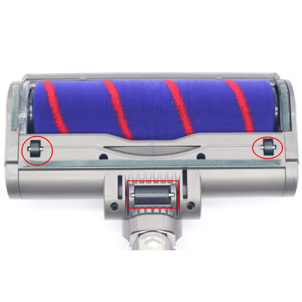 

ABWM-Soft Velvet Replacement Cleaner Head Rollers 3PCS Soleplate Wheels For Dyson V6 V7 V8 V10 V11 V15 G5 DC58 DC59 Parts