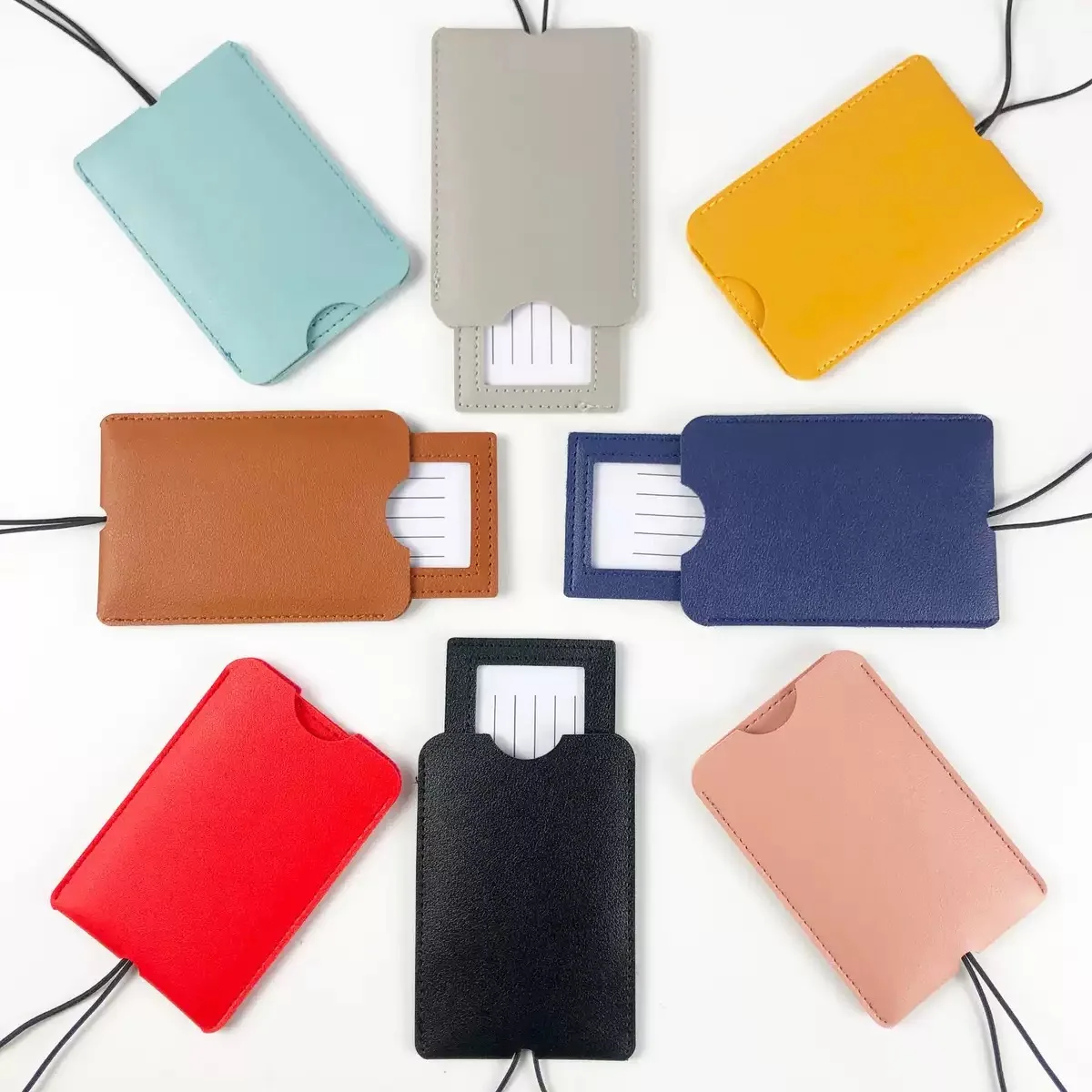 

Багажные бирки из искусственной кожи для женщин и мужчин, сумка-чемодан, бирки для багажа, имя, ID, держатель адреса, этикетка для багажа, дорожные аксессуары