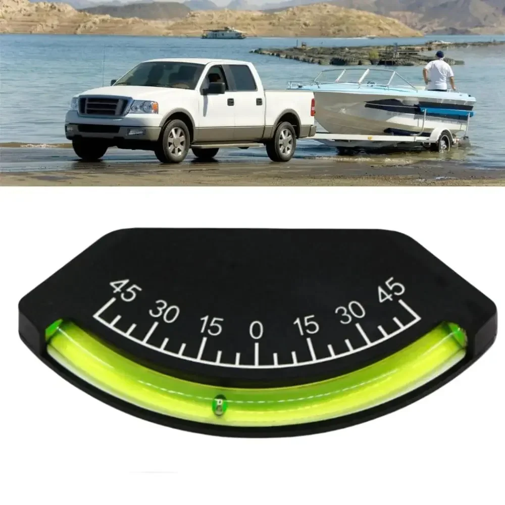 -45 To +45 Degrees Inclinometer Easy To Read High Visibility Level Gauge Durable Portable Marine Clinometer Car or Boat
