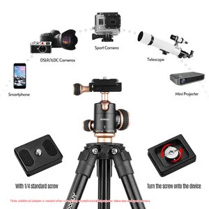 Andoer Q160SA Tripod, kamera tripodu panoramik top kamera, Canon Nikon Sony Kamera için dijital KAMERA kamera En çok satan 12, işkembe başı, no. 5