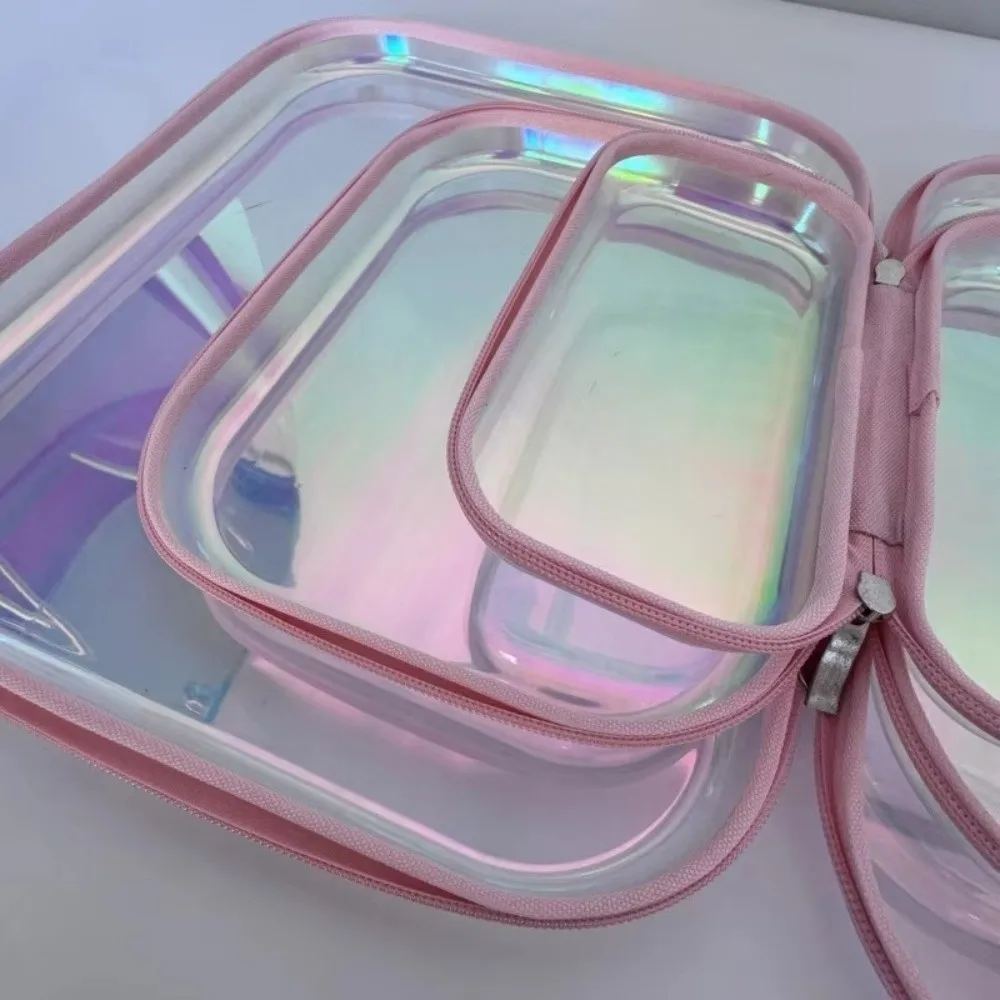 Transparent Laser Storage Box Organizer Design Simple Transparent Storage Box High Quality Desktop Size Desktop Organizer