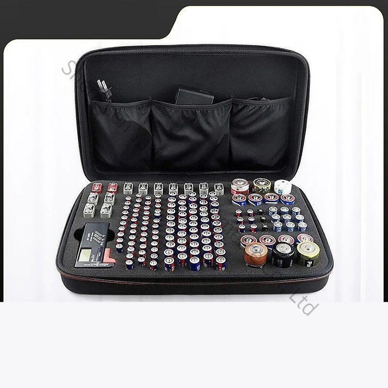 

EVA Waterproof Dry Battery Storage Bag Digital Electronics Storage Bag Power Tools Lithium Battery Eva Zipper